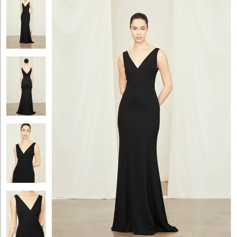 AMSALE Bella Bridesmaids “Sydney” Dress in “Fawn” - Picture 1 of 5